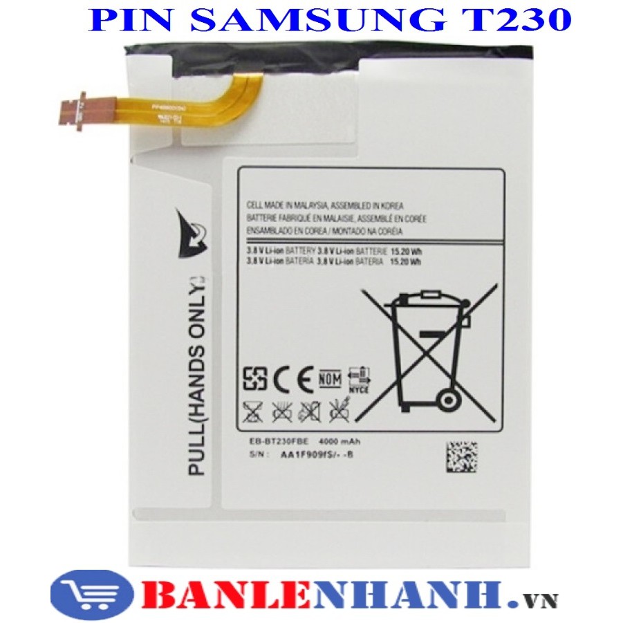 PIN SAMSUNG T230 [PIN NEW 100%, ZIN ]