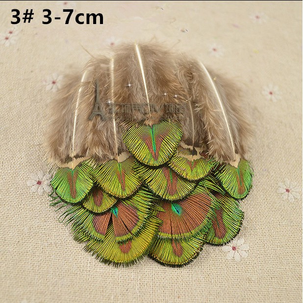 Bộ 10 Lông Vũ Chất Liệu Thiên Nhiên Dùng Để Cắt Tỉa Trang Trí Thủ Công DIY#1=1,#2=2)