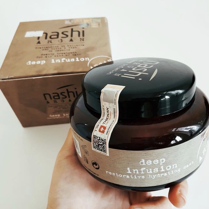 Hấp dầu phục hồi tái tạo cấu trúc tóc Nashi Argan Mask 500ml