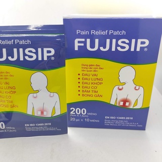Dán Fujisip nóng giúp giảm nhức cơ, khớp, bong gân gói 10 miếng