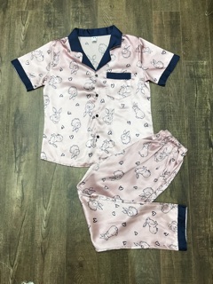 Bộ ngủ lụa hàng Quảng Châu cao cấp
