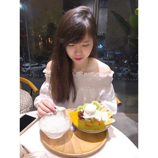 (TẶNG thun buộc tóc) Áo trễ vai - Áo rớt vai chất lụa mặc được 2 kiểu