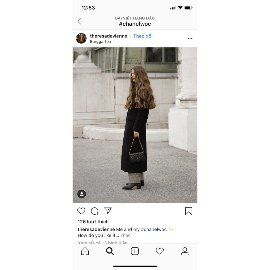 Túi Hộp woc da hạt size 20cm