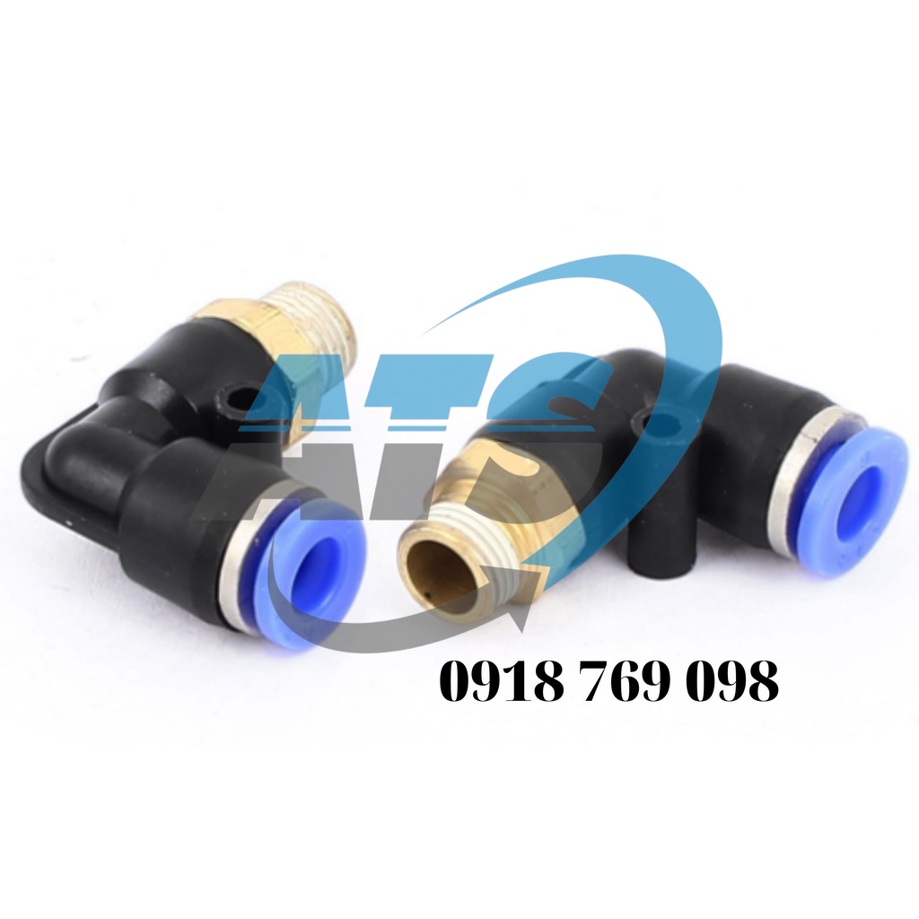 |HÀNG XỊN| NỐI GÓC VUÔNG REN NGOÀI PL KHÍ NÉN, PHUN SƯƠNG ĐẦY ĐỦ KÍCH CỠ ỐNG VÀ REN GIÁ SỈ, CÚT CẮM NHANH