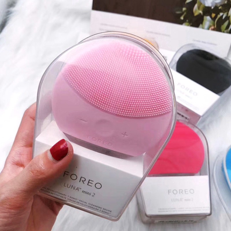 FOREO (Hàng Mới Về) Máy Rửa Mặt Rung Siêu Âm Loại Bỏ Mụn Đầu Đen Chống Lão Hóa Hiệu Quả Cho Da Mặt Luna Mini 2 ~