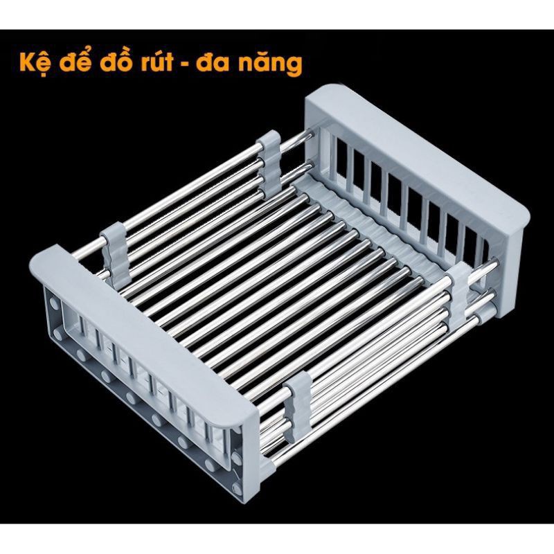 Rổ inox đa năng chậu rửa chén bát