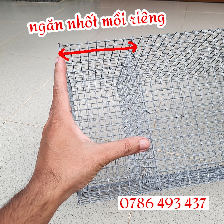 LỒNG BẪY ĐA NĂNG kích thước 20x20x50cm, có chống sẩy, lưới chì không gỉ sét
