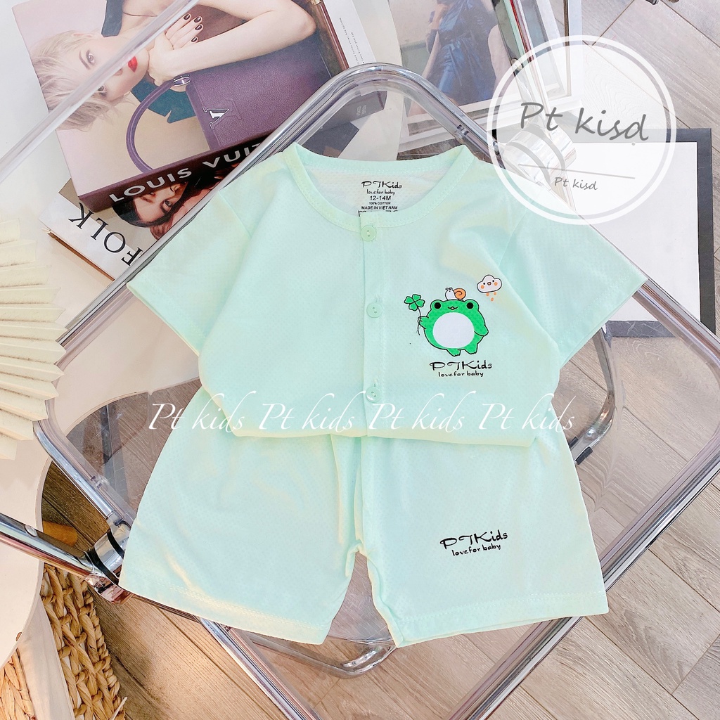 BỘ QUẦN ÁO CỘC SƠ SINH VẢI COTTON THÔNG HƠI XỊN XÒ THOÁNG MÁT MỀM MỊN CHO BÉ