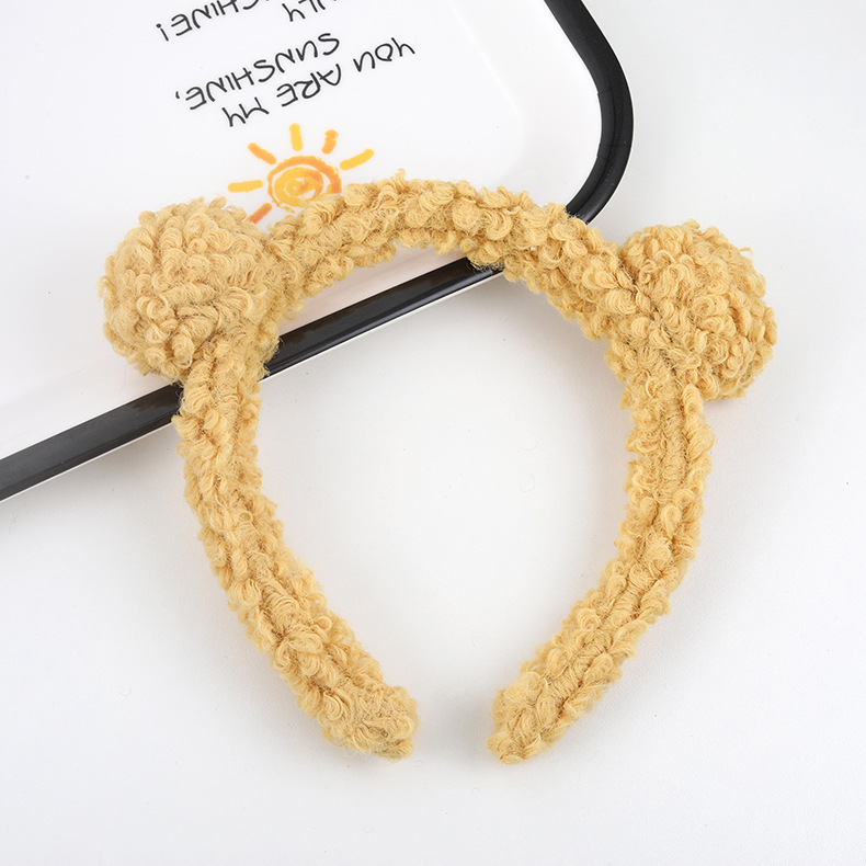 Băng Đô Cài Tóc Rửa Mặt Hình Gấu Hoạt Hình Nhồi Bông Đáng Yêu