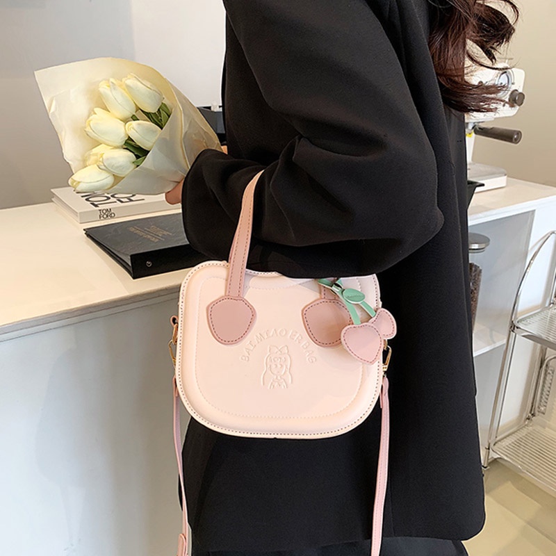 Túi đeo vai/ xách tay IELGY họa tiết quả cherry thời trang cao cấp cho nữ