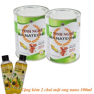 Combo 2 lon Tinh bột nghệ Nano Ulnatech (Nano curcumin)_Chuyên dạ dày, viêm loét, đẹp da, phụ nữ sau sinh
