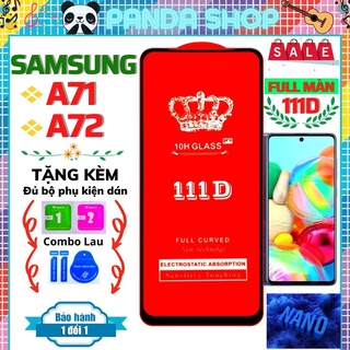 Kính cường lực samsung a71 a72 [4g,5g] dán full màn hình 111D trong suốt - Độ cứng cực cao bảo vệ màn hình điện thoại