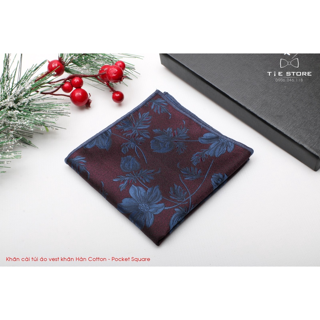 Khăn Cài Túi Áo Vest - Pocket Square, phụ kiện lịch lãm, nhiều mẫu