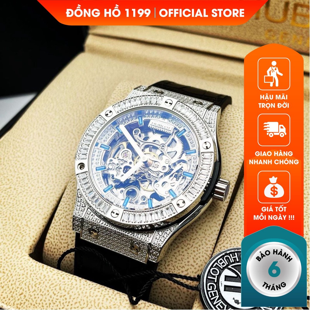 Đồng hồ cơ nam 1199WATCHES cao cấp chống nước chống xước tuyệt đối sang trọng bảo hành 6 tháng 81009 | BigBuy360 - bigbuy360.vn