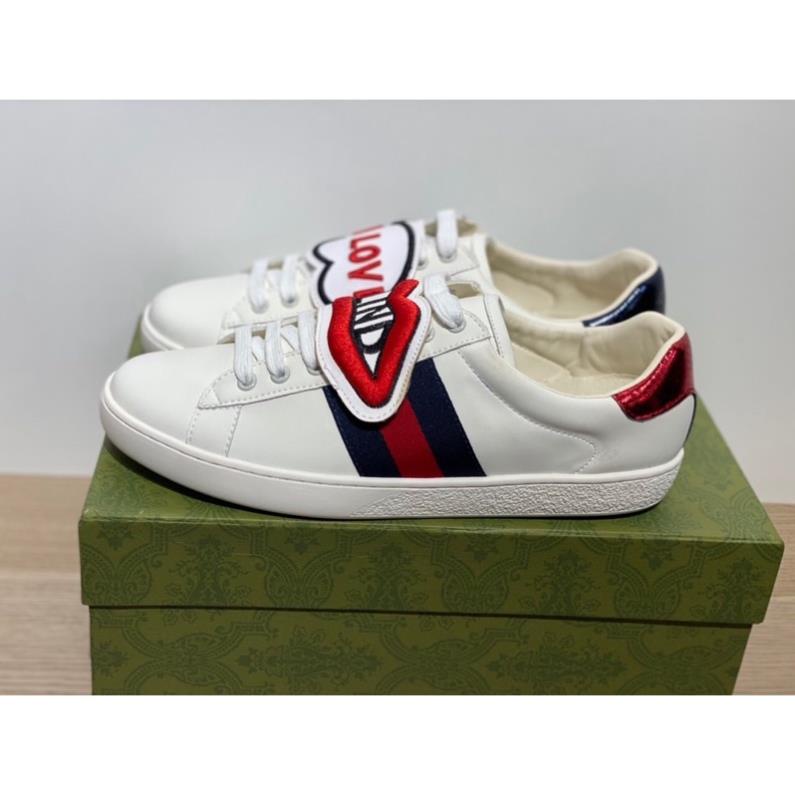 👉🏻Freeship👉🏻 Giày thể thao GG 3 vạch 𝐆𝐮𝐜𝐜𝐢 Môi For Love mẫu mới hàng cao cấp cực chất