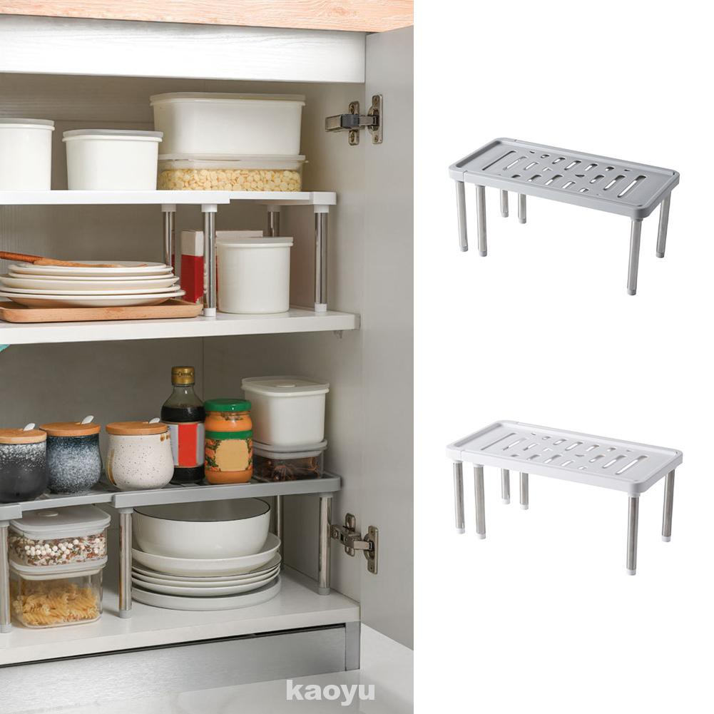 Kệ để đồ gắn trong tủ bằng inox dày sắp xếp gọn gàng tiết kiệm không gian cho phòng ngủ/ nhà bếp/ phòng tắm