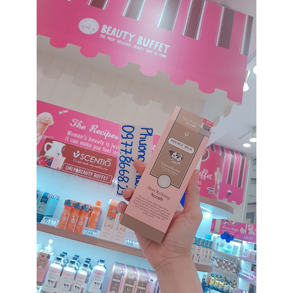 Tẩy da chết Double Milk