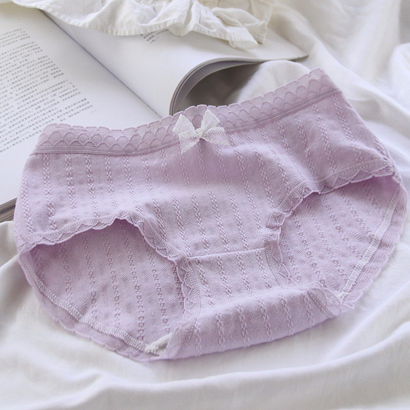 Quần Lót Nữ ❤️FREESHIP❤️ Quần Lót Nữ cotton viền ren họa tiết hoa lavender điệu đà quyến rũ mã A000 | BigBuy360 - bigbuy360.vn