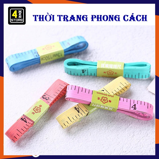 Thước Dây May Đồ - Thước Dây Đo 150cm - Thước Dây Mềm 1.5M, Thước Đo Eo Bụng Chiều Cao May Đồ Tiện Lợi Nhiều Màu_Mã B150