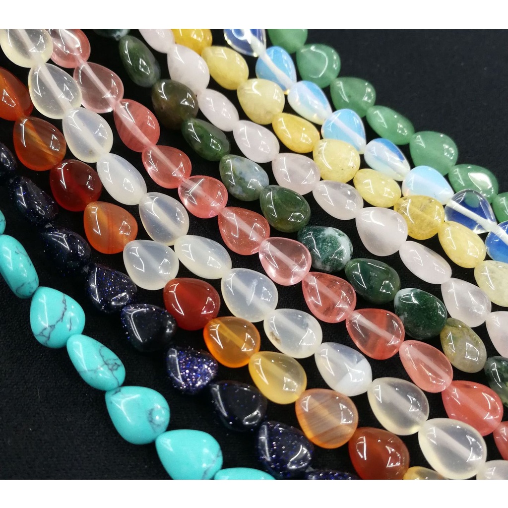 DIY Imitation Drop Shape Loose Beads For Making Accessories 8x10mm
