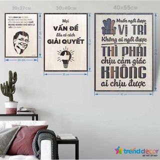 Tranh Treo Tường Slogan Câu Nói Hay Truyền Cảm Hứng