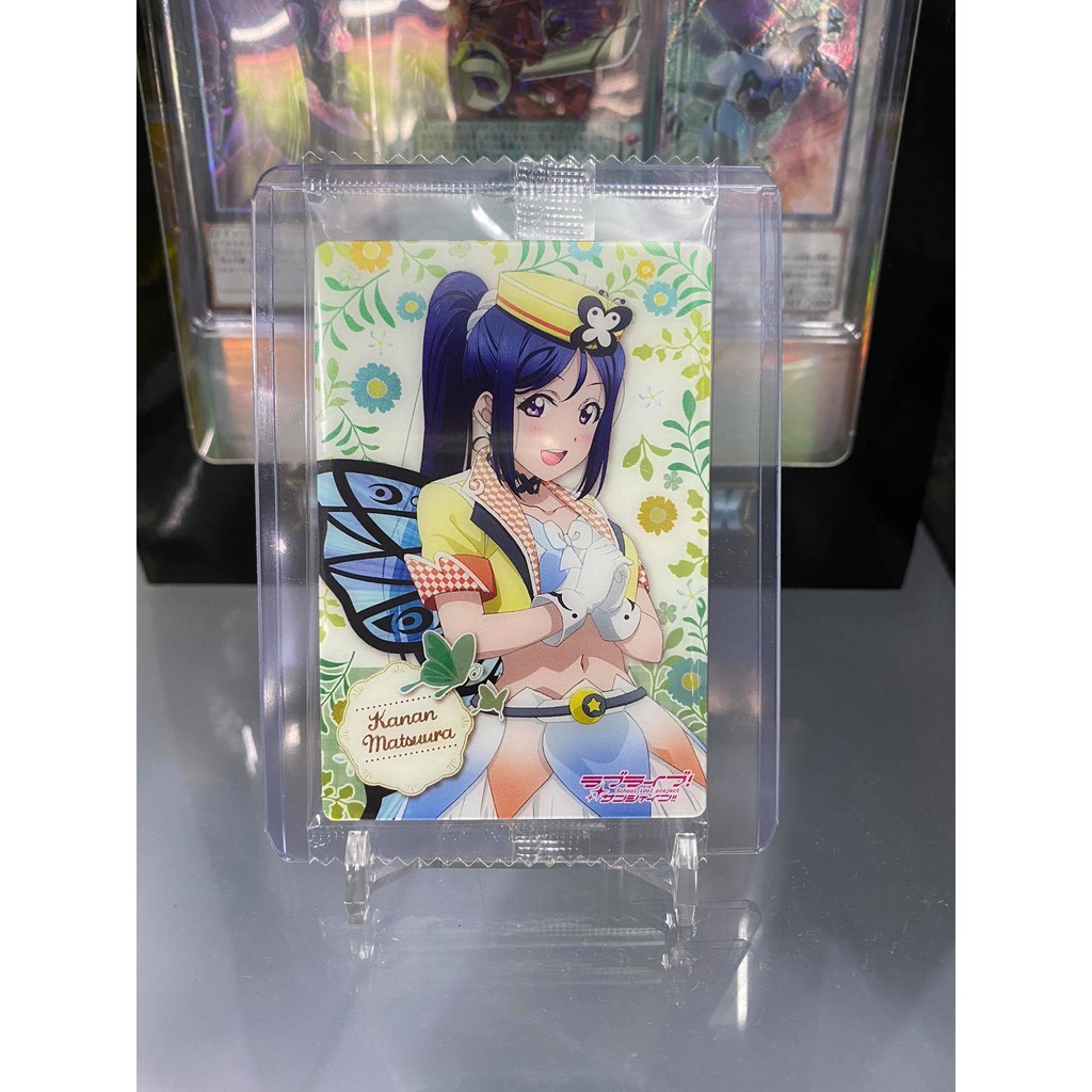Thẻ bài sưu tầm bánh xốp Idol Love Live LL - Matsuura Kanan - Tặng bọc bài nhựa bảo quản