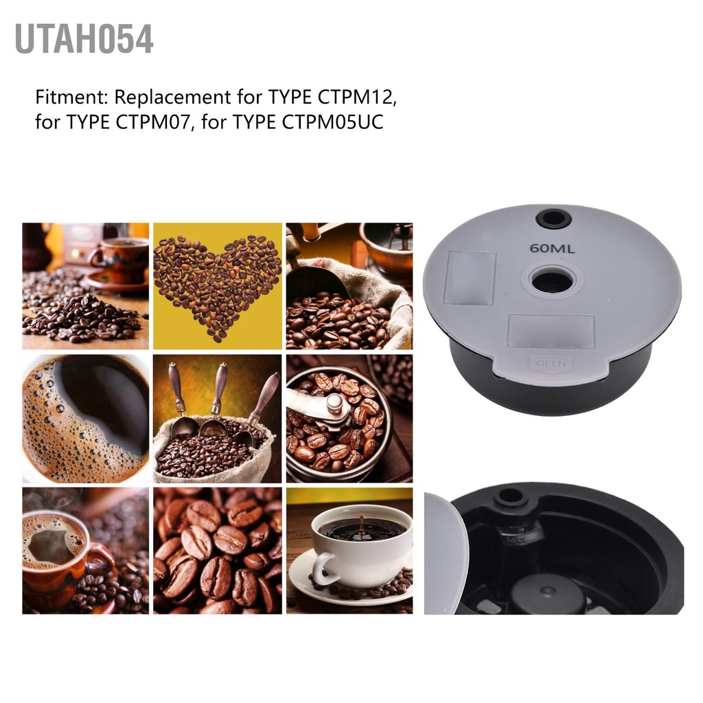 Utah054 Viên nang cà phê Tách viên nén có thể nạp lại tái sử dụng Bộ lọc cho TYPE CTPM12