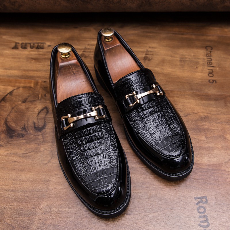 Men's leather shoes elegant fashion style