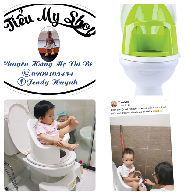 Bô vệ sinh cho bé [KHUYẾN MÃI] Bô cho bé Boom Potty rửa tập đi vệ sinh từ 8th RẤT TIỆN LỢI - Hàng Chính Hãng Boom Potty