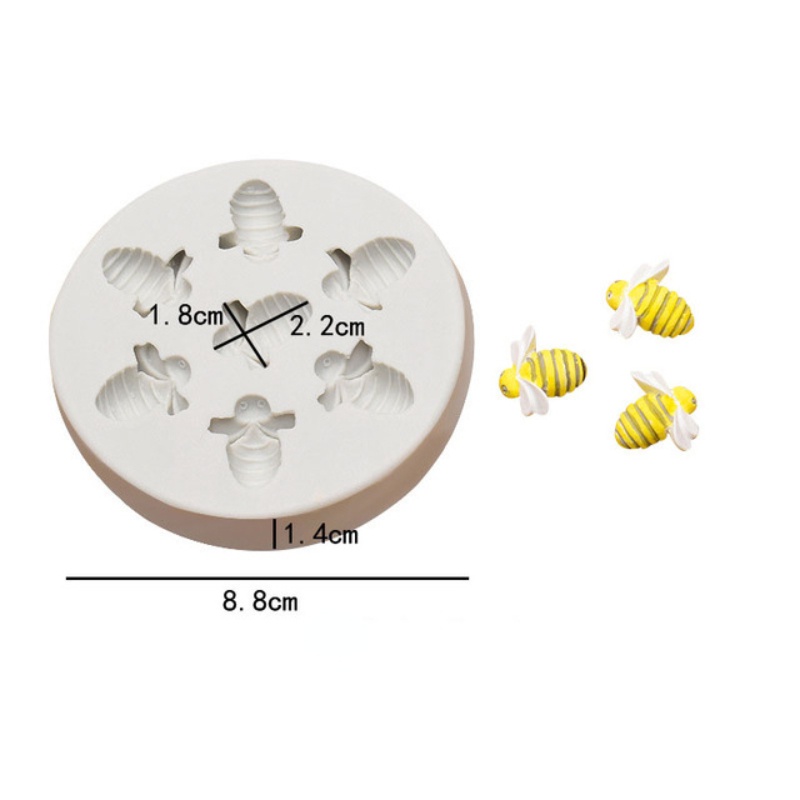 Khuôn Silicone Tạo Hình Tổ Ong Trang Trí Bánh