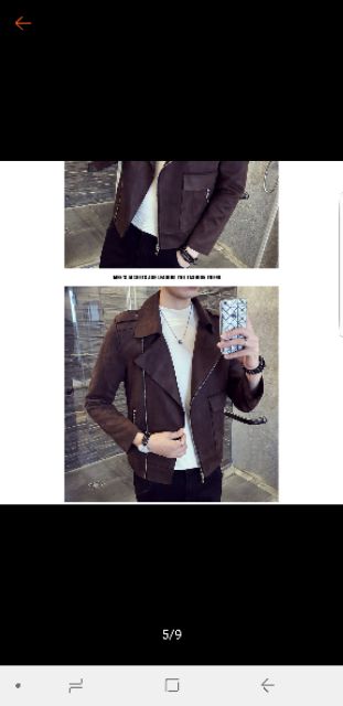 ÁO KHOÁC NAM TE F1 18NC8 L99 DA LỘN KIỂU HÀN QUỐC .