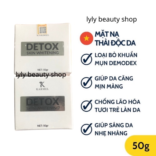 Mặt Nạ Thải Độc Detox White Mask KARMEL Dành Cho Mọi loại Da
