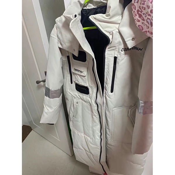 Áo phao lông vũ dáng dài nam nữ unisex đại hàn