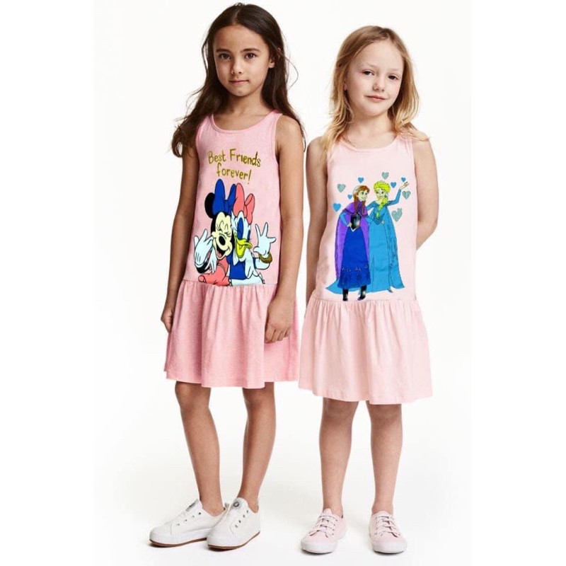 Đầm / Váy HM cotton bé gái VNXK