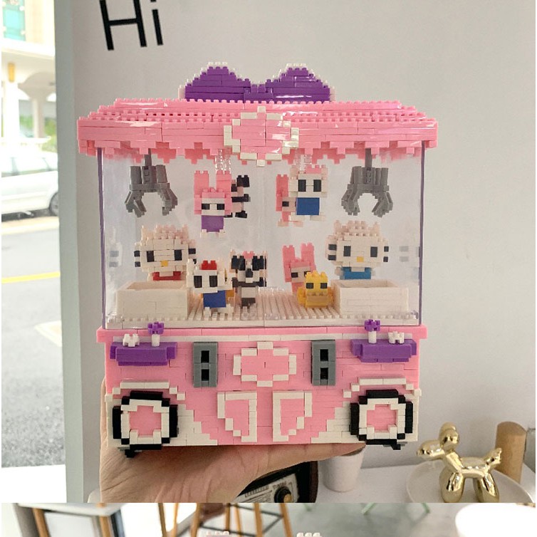 LEGO MÁY GẮP THÚ 3D - MINI BLOCK ĐỒ CHƠI XẾP HÌNH TRÍ TUỆ