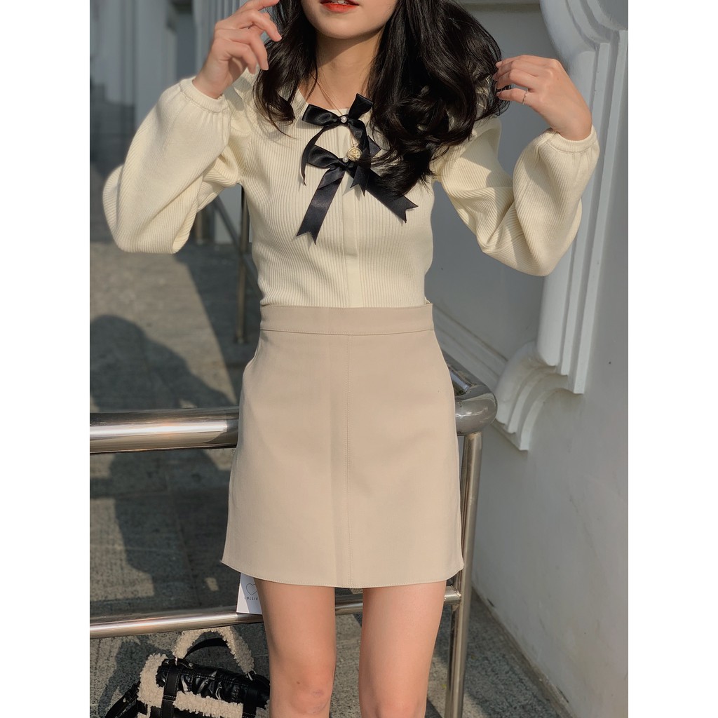 [Mã FADIRECT20 giảm 20K đơn 150K] Chân váy chữ A trơn 7621 SK82 1994CLOSET | BigBuy360 - bigbuy360.vn