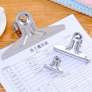 Combo 2 kẹp giấy bằng thép không gỉ - cỡ 14.8x7cm
