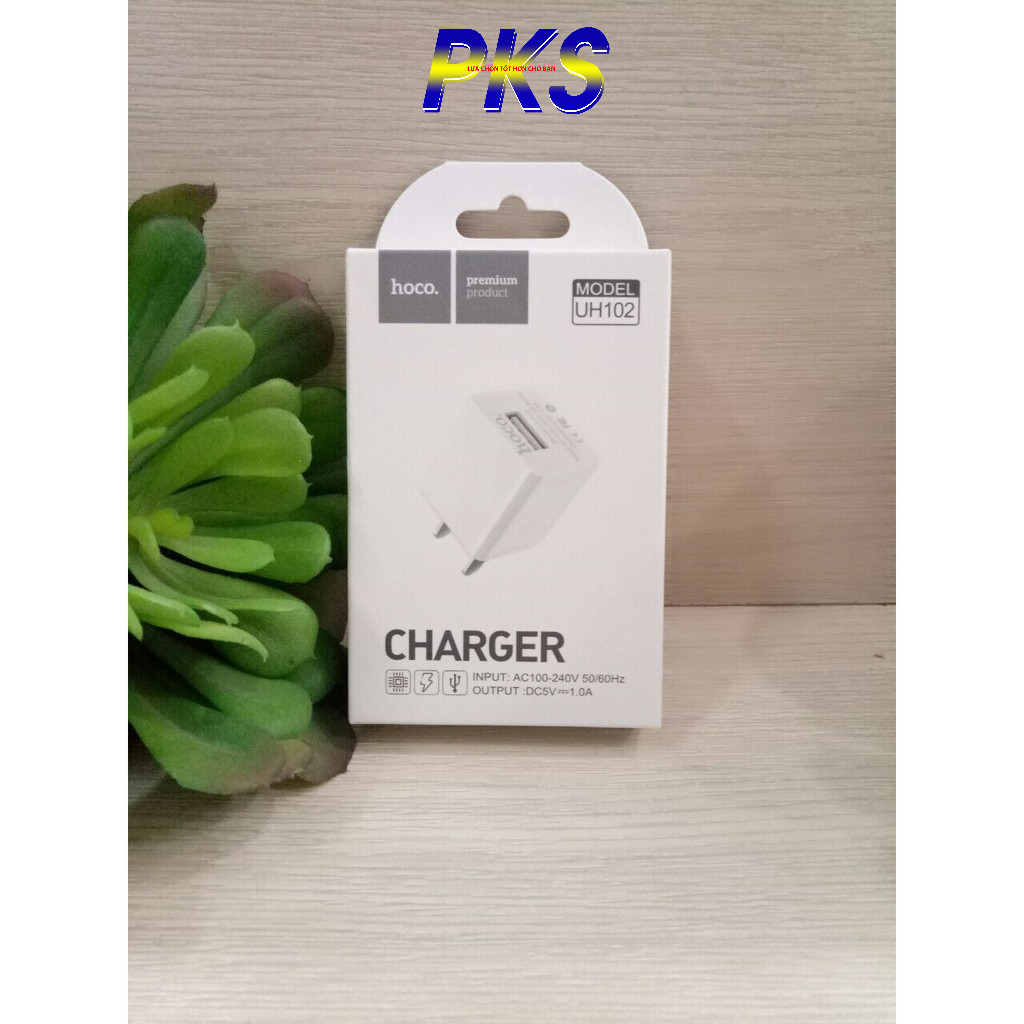 CỦ SẠC HOCO UH102 Chính Hãng Cao Cấp - Hỗ trợ sạc siêu nhanh - 5V1A -UH102