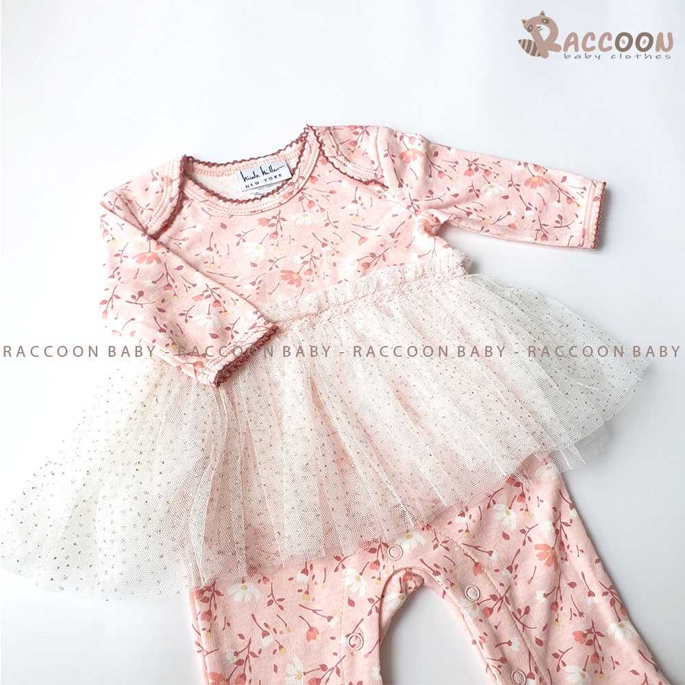 Bộ đồ liền thân dạng váy xuất Pháp điệu đà body dress cho bé gái Hicole Hiller