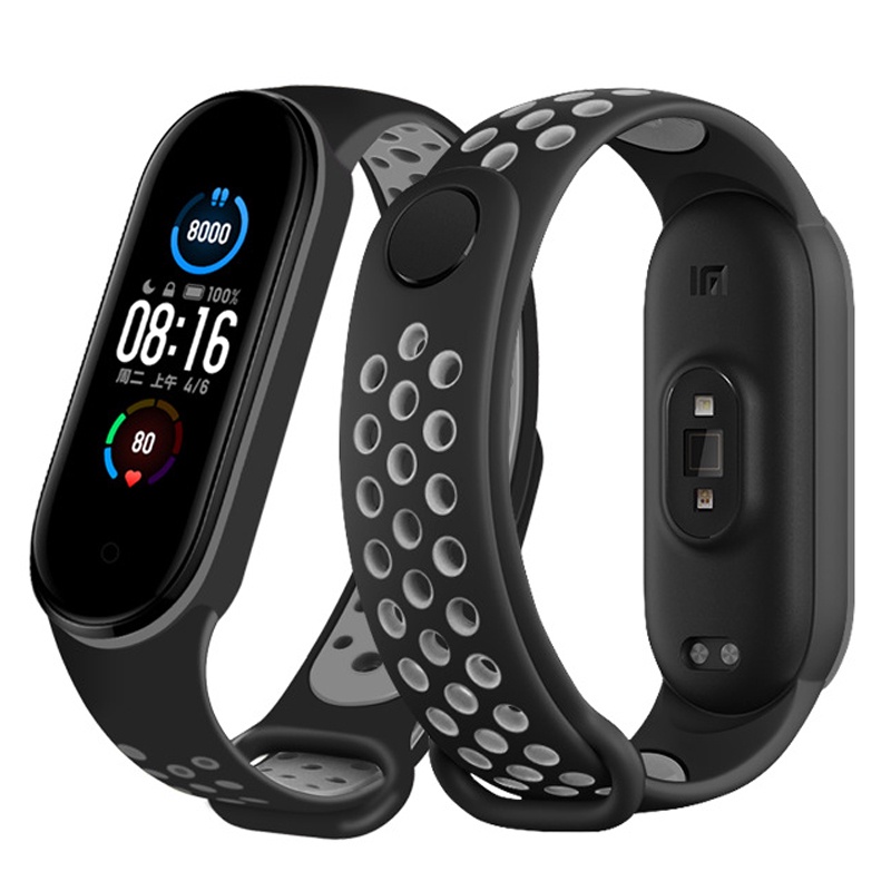 Dây Đeo Thay Thế Bằng Silicone Chống Mồ Hôi Cho Xiaomi Mi Band 7 6 5 MiBand 3 4