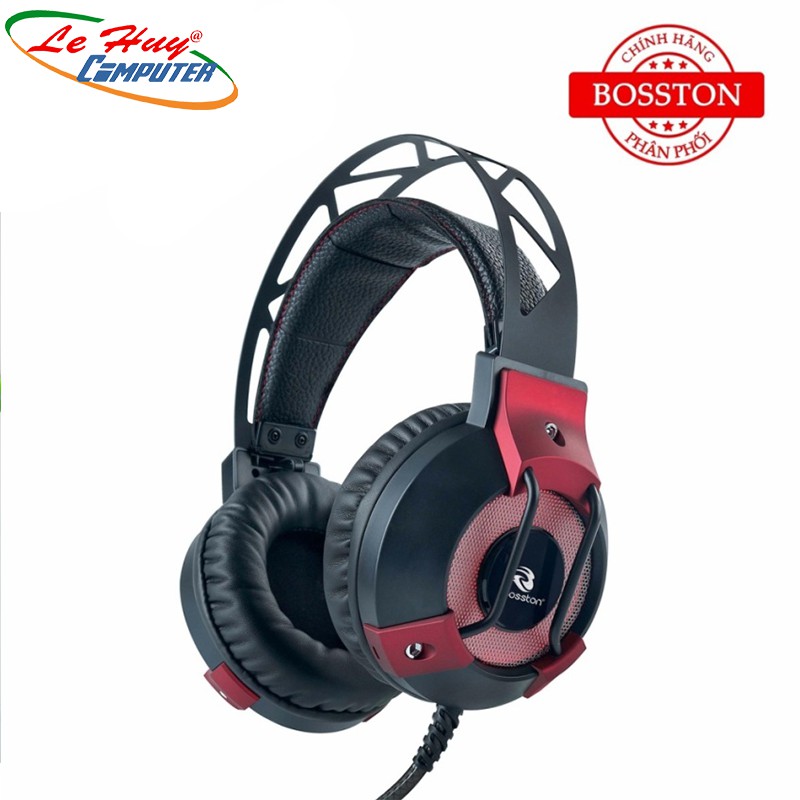 Tai nghe chụp tai chuyên Game Bosston HS300 Led đa màu - Super Bass