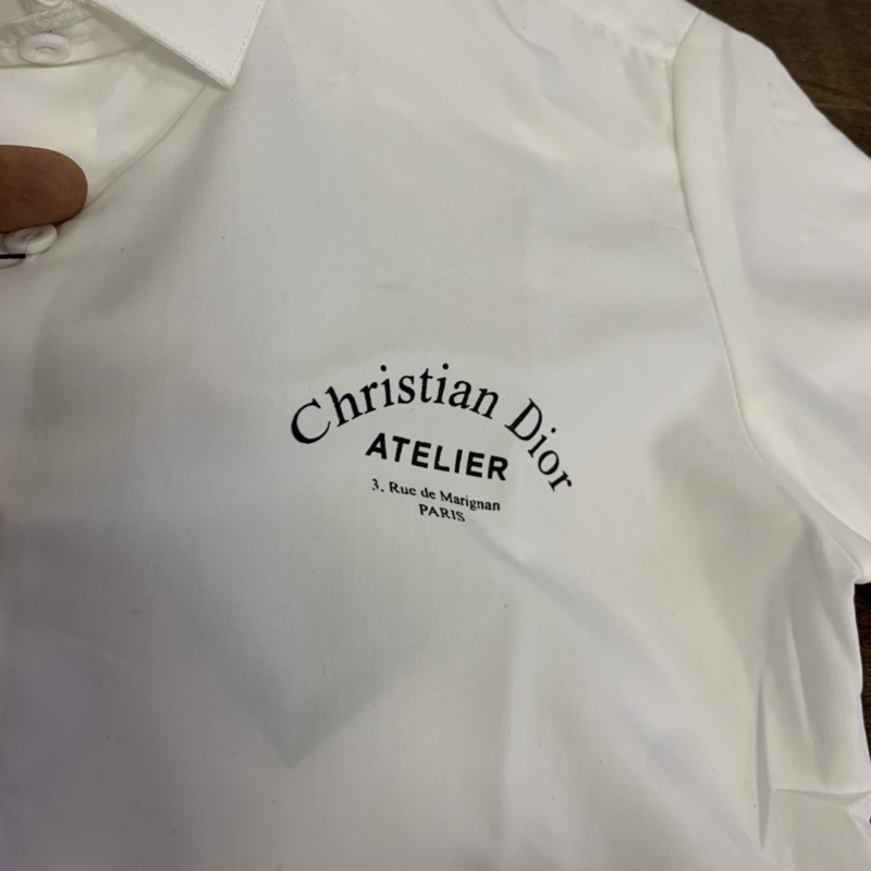 Áo sơ mi cộc tay CD nổi chữ hai mặt cực đẹp | BigBuy360 - bigbuy360.vn