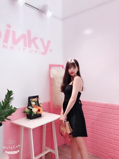 Váy hai dây Đan chéo lưng