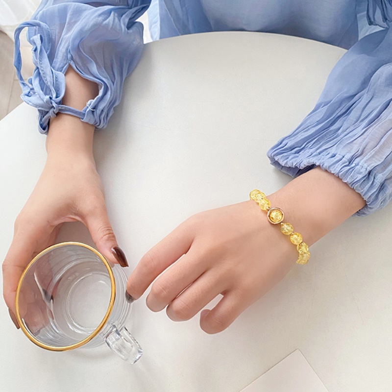 Vòng Tay Chuỗi Hạt Hình Hoa Cúc Thời Trang Mùa Hè Hàn Quốc Cho Nữ