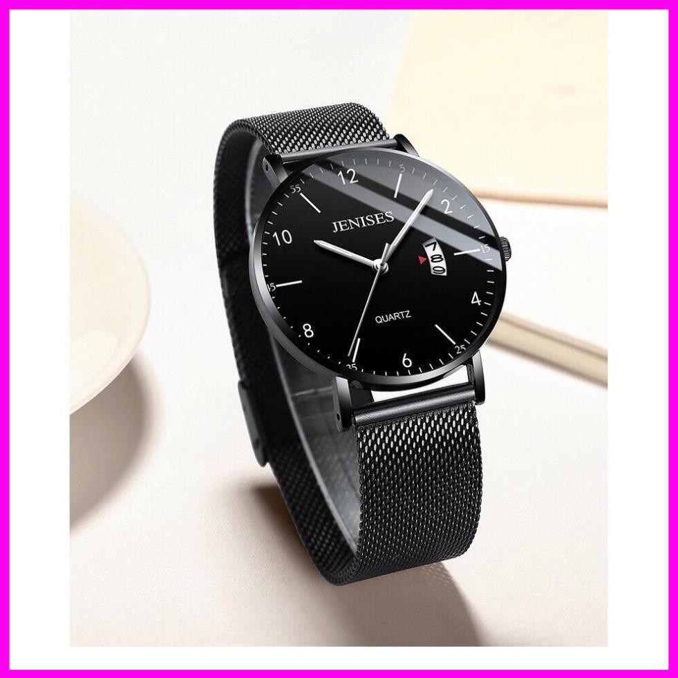 [Hàng xịn] ĐỒNG HỒ NAM CHÍNH HÃNG JENISES (TẶNG KÈM HỘP , PIN DỰ PHÒNG , PHỤ KIỆN THÂU DÂY)