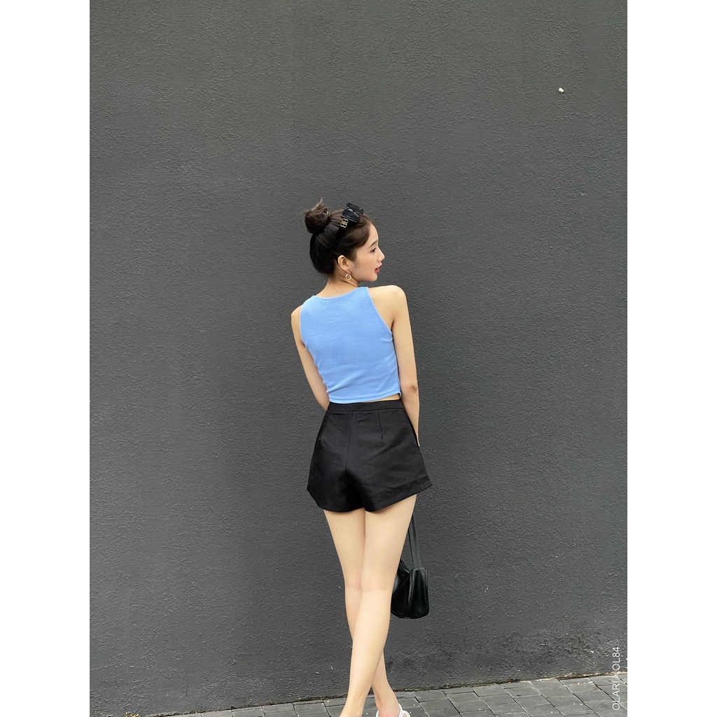 Áo Thun Sát Nách Nữ OLARI Vải Thun Gân - OL84 - Juno Top