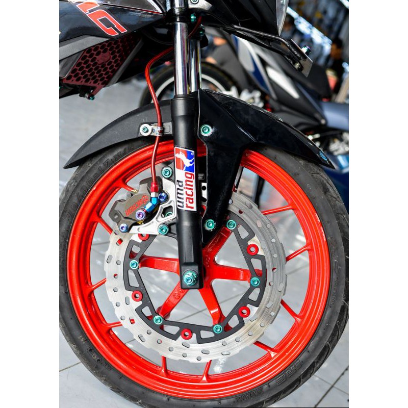 ốc đĩa titan gr5 xịn có gờ, gắn các loại xe máy, sonic, winner, satria, exciter, vario 125...