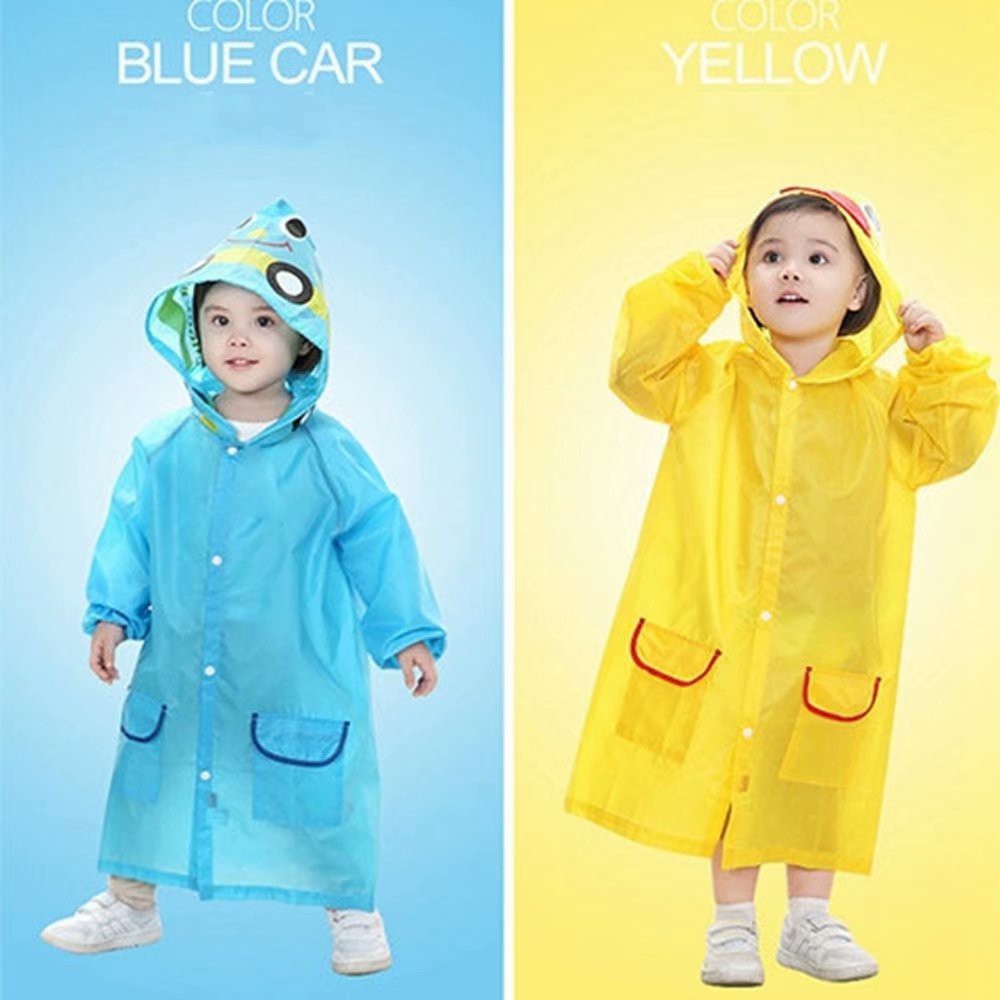 Áo Mưa Hình Động Vật Cho Bé Từ 2-9 Tuổi