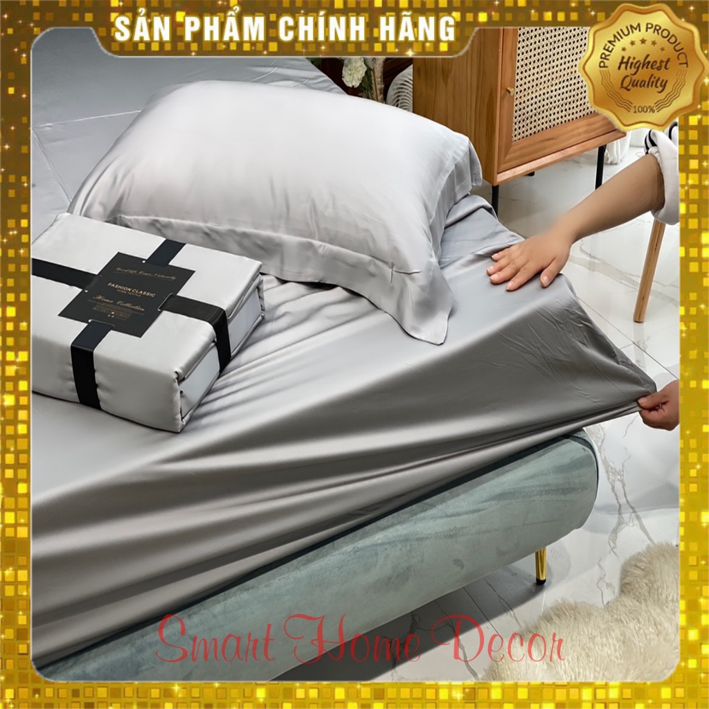 Vỏ gối trơn vải lụa 100%Tencel 80s may theo yêu cầu, siêu mềm mịn