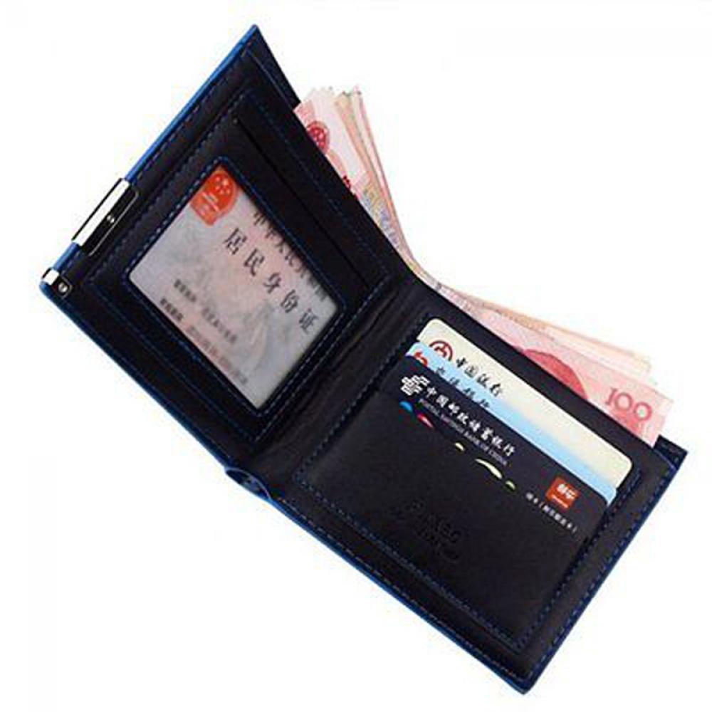 PATH Genuine Men's Money Holder Credit ID Card Leather Wallet